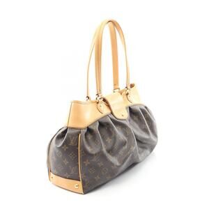 Louis Vuitton Monogram Botie Leather Brown Bag Shoulder Canvas